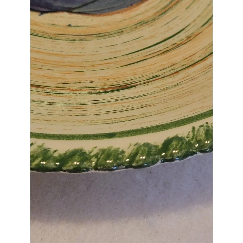 Vintage Blue Ridge Plum Fruit‎ Salad Plate Southern Potteries Hand Painted 9